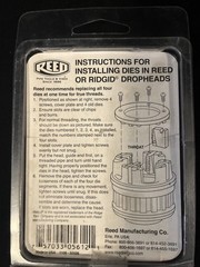 Reed Mfg &ndash; 05612 &ndash; R12DN 1 1/4 1-1/4&Prime; NPT R12+ Segmental Pipe Dies &ndash; HSS