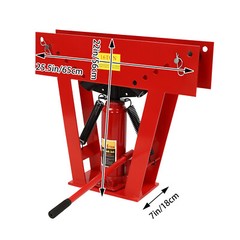 Hydraulic Pipe Tube Bender Tool Manual Heavy-Duty Pipe Bending Machine 16T Red