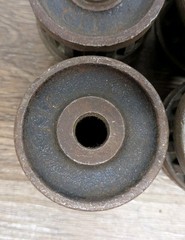 Toledo Pipe Threader Die Head Set of 4 &ndash; 1/8&Prime;, 1/4&Prime;, 3/8&Prime;, 1/2&Prime; Vintage Tools