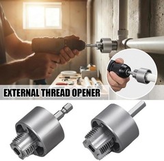 PVC Pipe Tapping Threading Tool Premium Carbon Steel Plumbers Plumbing Kit