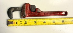 Vintage RIDGID 6&Prime; Pipe Wrench 3/4&Prime; Capacity Ridge Tool Elyria Ohio USA