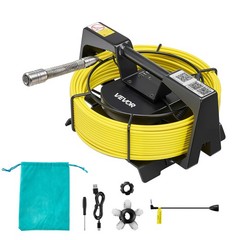 VEVOR Sewer Camera with WiFi 98.4ft/30m IP68 Drain Pipeline Camera 12 LED Lights