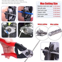 /Wire Rope Crimping Tool Up To 2.2mm With 240PCS 1/16&rdquo;Aluminum Crimping Loop Sl