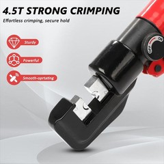 Hydraulic Crimping Tool 45KN Battery Cable Crimper Tool with 8 Dies | Heat-Treat