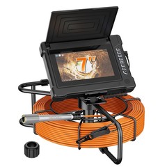 7inch Sewer Pipe Inspection Camera 30M Drain Sewer Pipeline Industrial Endoscope