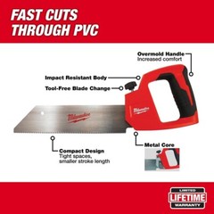 Milwaukee 48-22-0212 12 in. PVC/ABS Saw, New