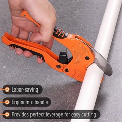 Bates PVC Pipe Cutter Cuts up to 1-5/8 Ratchet Pipe Cutter for Cutting PVC PEX