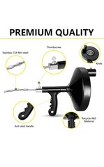 Drain Auger 25 Ft with Gloves, Plumbing Snake Drain Auger Hair Clog Remover