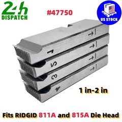 For Ridgid 1in-2in #47750 Alloy Steel Pipe Threading Dies NPT 811A and 815A