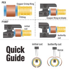 IWISS PEX-1210C PEX Crimp Ring Removal Tool for 1/2-Inch,3/4-Inch,1-Inch F1807