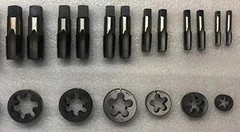 Tap and Tap Set BSP/BSPP British Standard Pipe 18 Piece