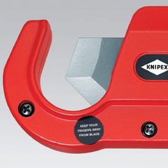 Knipex 94 10 185 Pipe Cutter for plastic conduit pipes 185 mm, Red