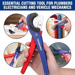 PEX Hose Cutter &ndash; 1/8&Prime; to 1-5/8&Prime; Cutting Capacity, 30&deg; & 45&deg; Angles, Tubing Cutt
