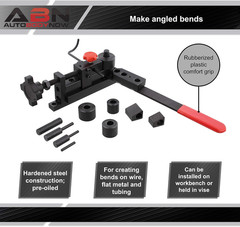 Mini Rod Bender Metal Bending Tool, Universal Bending Machine for Clamp, Hook, C