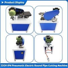220V 1PH 0.01&Prime;-0.05&Prime; Thickness Pneumatic Electric Round Pipe Cutting Machine
