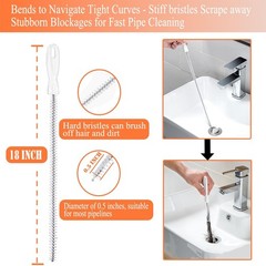 33ft Drain Snake Auger Tool &ndash; Heavy Duty Clog Remover for Sink, Toilet, Tub & Sh