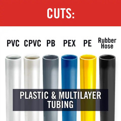 PC-1375ML 1/8&Prime; to 1-3/8&Prime; PVC and PEX Cutter w/ Multi-Layer Adapter