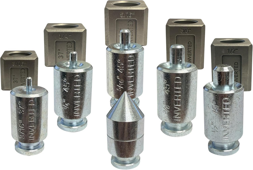 71098 37&deg; Flaring & Double Flaring Adapter Set &ndash; Hydraulic Tool Compatible &ndash; for