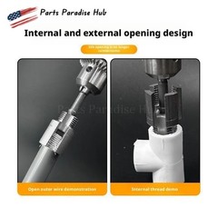 NEW PVC Pipe Threader Kit Integrated Internal & External Pipe Threading-Tool US