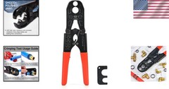 iCrimp 1/2&Prime; 3/4&Prime; PEX Crimp Tool Combo ASTM F1807 Copper Ring Gauge