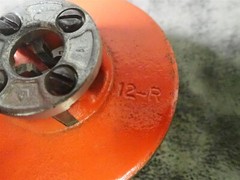 Ridgid 37375 12R 1/8&Prime; NPT Alloy Steel RH Pipe Threader Die Head (BN357)