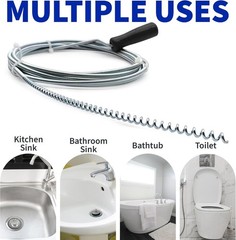 10-Foot Metal Drain Snake for Effortless Clog Removal