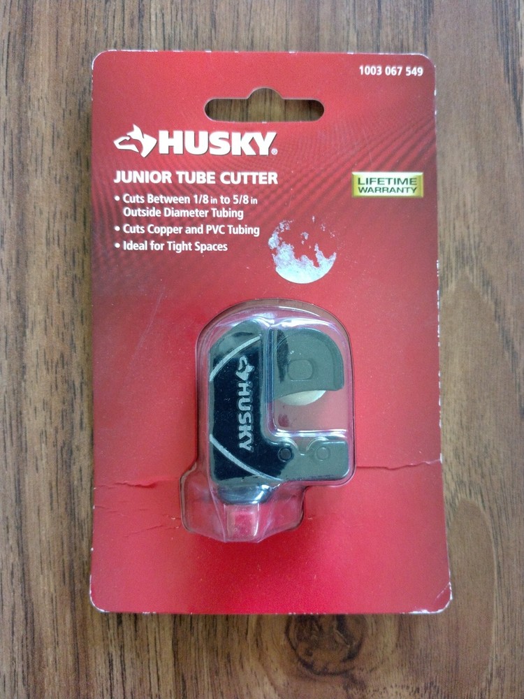 Husky Junior Tube Cutter Cuts 1/8&Prime; To 5/8&Prime; Outside Diameter Copper & PVC Tubing