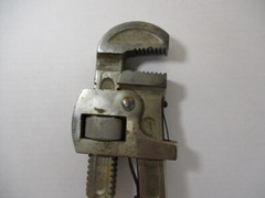 DUNLAP Tools 18&Prime; PIPE WRENCH Made of TOOL STEEL Drop Forged in USA Bright EC