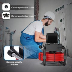 MAOTEWANG Sewer Camera HD Drain 4.3&Prime; LCD Monitor 1000 TVL Pipe Inspection Camera