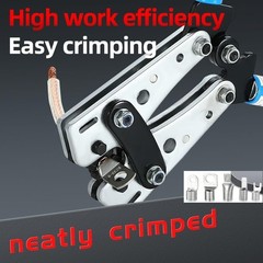 HX-50B Battery Cable Crimping Tool with Lightweight Aluminum Handle, Heavy Duty