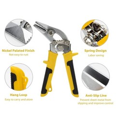 ZIMPTY 3-Inch Curved Jaw Offset Sheet Metal Bender Tools, Sheet Metal Hand Se&hellip;