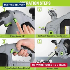 WORKPRO 20V Electric Drain Auger, 25Ft Plumbing Snake Drain Hair Removal Tool Se