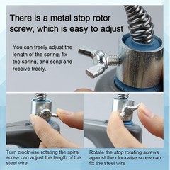 Drain Clog (5pcs)＆Drain Auger 16 FT (1pcs)＆Drain Snake Hair (1pcs),Plumbing S&hellip;