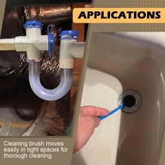 16-Inch Flexible AC Drain Line Cleaning Brush, 5-Pack, for Condensate P-Trap &hellip;