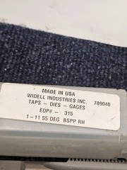 Widell Industries 789040 Tap, EDP#-315, 1-11 55 DEG BSPP RH