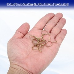 Fuel Line Hose Clips, 30Pcs 12mm Zinc Plated 65Mn Steel Tubing Spring Clamps