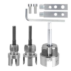 Pipe Threading Tool Set & Bolt Extractor Kit, Internal/External Pipe Threader fo