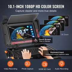 Sewer Camera, 165 Ft. /50 M Self-Leveling Drain Camera with 10.1 In. Touchscreen