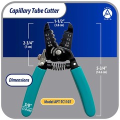 Appli Parts APT-TC1107 Capillary Tube Cutter for Copper up to 1/8 in 3 mm, Profe