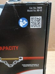 RIDGID K9-12 FlexShaft Wall-to-Wall Drain Cleaner, 1/4 in. x 30 ft. &ndash; New!