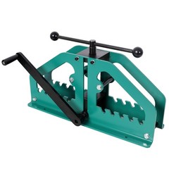 Manual Tube Roller Bender Pipe Rolling Machine for Round Square Tube Green