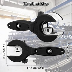 Ratcheting Tubing Cutter, Adjustable Ratchet Type Pipe Cutter (5/16&Prime; to 1-1/8&Prime;)