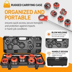 for RIDGID 36475 12-R 1/2&Prime; &ndash; 2&Prime; NPT Exposed Ratchet Threader Set w/ Case
