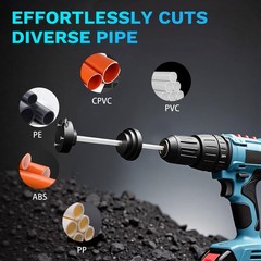 Pipe Cutter for 1.5&Prime; & 2&Prime; Schedule 40 PVC/ABS Adjustable Depth, Durable Tool