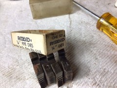 RIDGID USA 1/4&rdquo; Pipe Dies for Drop Head Threader 0-R, 00-R, 11-R, 111-R Unused?