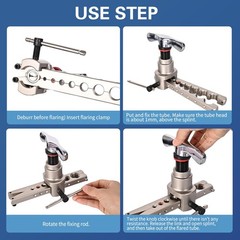 Eccentric Flaring Tool Kit 45&deg; Single Flare Tool for 3/16 to 3/4 Inch O.D. Co&hellip;