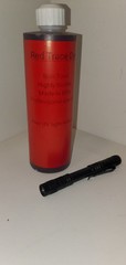 Fluorescent Red Water Sewer Leak Tracer Dye, 16oz Liquid FREE UV Light Included