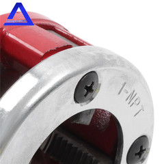 Manual 1-1/4&Prime; & 1&Prime; NPT Right Hand Pipe Threader Die Head with Dies for 12-R