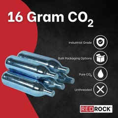 16 Gram Unthreaded CO2 Cartridges for Gallo Drain Gun HVAC Drain Line Cleaner