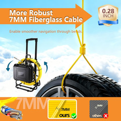 Sewer Camera with Locator,Self Leveling,165Ft/50M,Retractable Handle,7Mm Cable,9